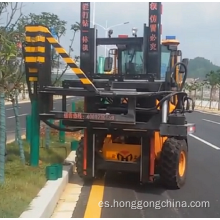 Máquina de pilotaje multifuncional de barandas de carretera